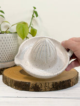 Load image into Gallery viewer, #023 - Manual citrus juicer white speckled
