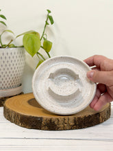 Load image into Gallery viewer, #026 - White speckled sponge holder
