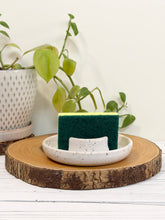 Load image into Gallery viewer, #028 - White speckled sponge holder
