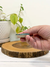 Load image into Gallery viewer, #037 - Fern patterned Calming stone with green rim
