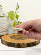 Load image into Gallery viewer, #039 - Floral patterned Calming stone with pink rim
