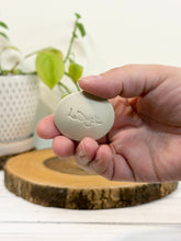 Load image into Gallery viewer, #045 - Bird patterned Calming stone with pink rim
