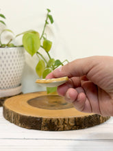 Load image into Gallery viewer, #044 - Bee and honeycomb patterned Calming stone with honey coloured rim
