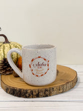 Load image into Gallery viewer, #009 - 16 oz. “October is my favourite colour” white speckled mug
