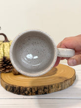 Load image into Gallery viewer, #009 - 16 oz. “October is my favourite colour” white speckled mug
