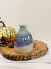 Load image into Gallery viewer, #028 - Blue/purple and turquoise Bud vase
