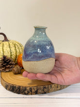 Load image into Gallery viewer, #028 - Blue/purple and turquoise Bud vase
