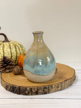 Load image into Gallery viewer, #032 -  turquoise and sand Bud vase *see notes
