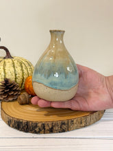 Load image into Gallery viewer, #032 -  turquoise and sand Bud vase *see notes
