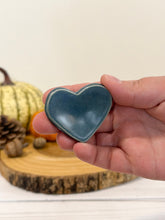 Load image into Gallery viewer, #042 - Heart shaped, teal Calming stone
