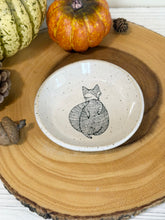 Load image into Gallery viewer, #053 -  Fox patterned white specked Ring / trinket dish
