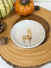 Load image into Gallery viewer, #058 -  Llama patterned white specked Ring / trinket dish
