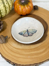 Load image into Gallery viewer, #061 -  Butterfly patterned white specked Ring / trinket dish
