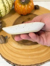 Load image into Gallery viewer, #061 -  Butterfly patterned white specked Ring / trinket dish

