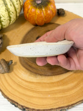 Load image into Gallery viewer, #054 -  Sleeping fox patterned white specked Ring / trinket dish
