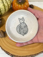 Load image into Gallery viewer, #053 -  Fox patterned white specked Ring / trinket dish
