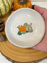 Load image into Gallery viewer, #051 -  Pumpkin patterned white specked Ring / trinket dish
