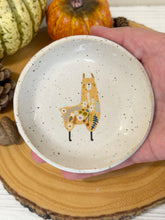Load image into Gallery viewer, #058 -  Llama patterned white specked Ring / trinket dish
