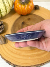 Load image into Gallery viewer, #047 - Ghost patterned Ring / trinket dish with purple rim
