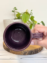 Load image into Gallery viewer, #012 - 14 oz. Bunny mug with purple rim
