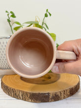 Load image into Gallery viewer, #006 - 16 oz. Peony patterned mug with pink rim
