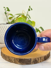 Load image into Gallery viewer, #015 - 14-16 oz. Sea creature patterned mug with cobalt blue rim
