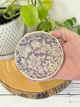 Load image into Gallery viewer, #014 -  Purple floral patterned Ring / trinket dish

