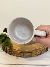 Load image into Gallery viewer, #001 - 14 oz. White and blue speckled mug
