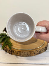 Load image into Gallery viewer, #002 - 14 oz. White and green speckled mug
